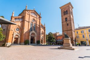 Foto scattata nella piazza Malpighi di Crevalcore